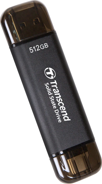 Transcend ESD310C 512GB Black, USB-A + USB-C, USB 3.2 Gen 2×1