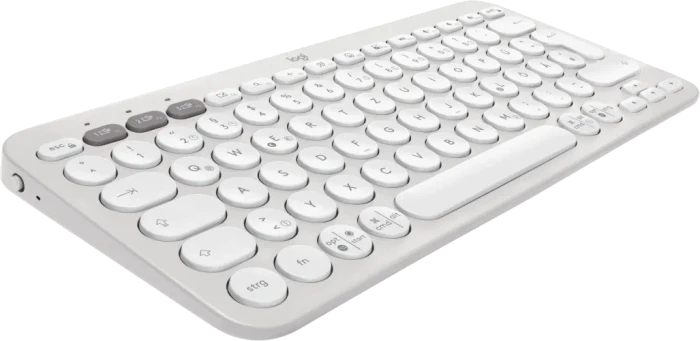 Logitech K380s Pebble Keys 2, weiß, Logi Bolt, USB/Bluetooth, DE