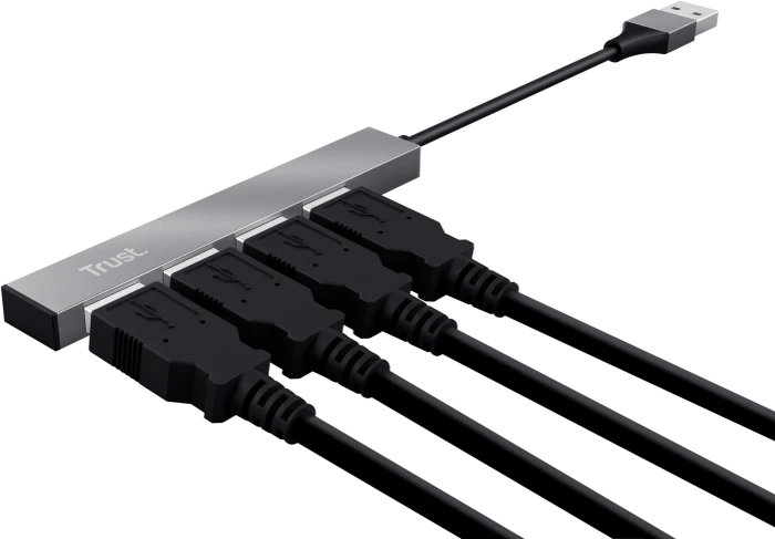 Trust Halyx USB-Hub, 4x USB-A 2.0, USB-A 2.0 [Stecker]