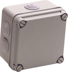 uniTEC AP-FR-Abzweigkasten IP65 108x108x64mm grau
