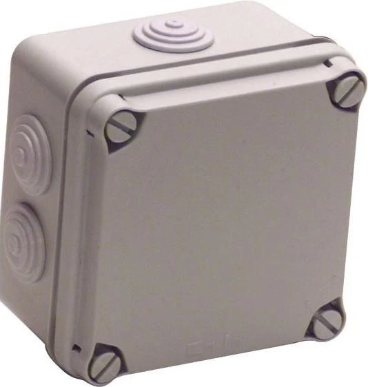 uniTEC AP-FR-Abzweigkasten IP65 108x108x64mm grau
