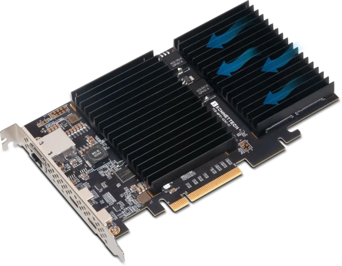 Sonnet McFiver 10G LAN-Adapter, RJ-45, USB-C 3.1, M.2/M-Key, PCIe 4.0 x8
