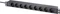 Sygonix 19" Aluminium Steckdosenleiste, 1HE, 9-fach, 250V, schwarz, 1.8m Vorschaubild