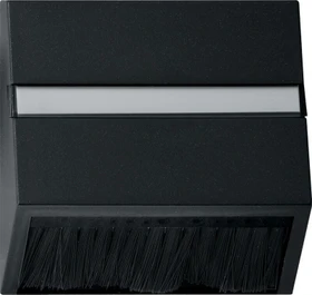 Gira Abdeckhaube steckbar mit Adapterrahmen, schwarz matt