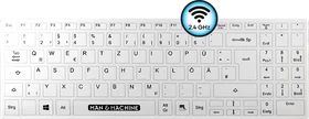 Man & Machine Its Cool Flat Wireless Keyboard, weiß, USB, DE (ICF/WI/DE/W5)