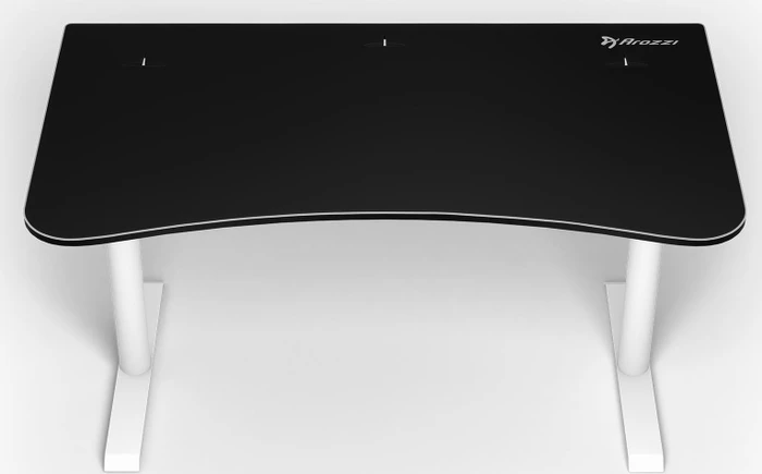 Arozzi Arena Medium Gaming Desk Schreibtisch 140x76cm schwarz/weiß