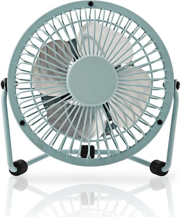 Nedis FNDK1 USB Mini Tischventilator aus Metall 10cm