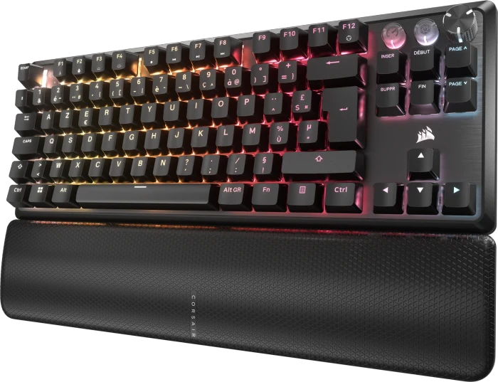 Corsair Gaming K70 PRO TKL Magnetic-Mechanical, schwarz, Corsair MGX Hyperdrive, USB, FR