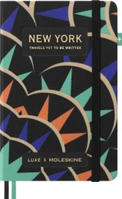 Moleskine Stadt-Notizbuch New York, 90x140mm, liniert, fester Einband Pocket, schwarz, 110 Blatt