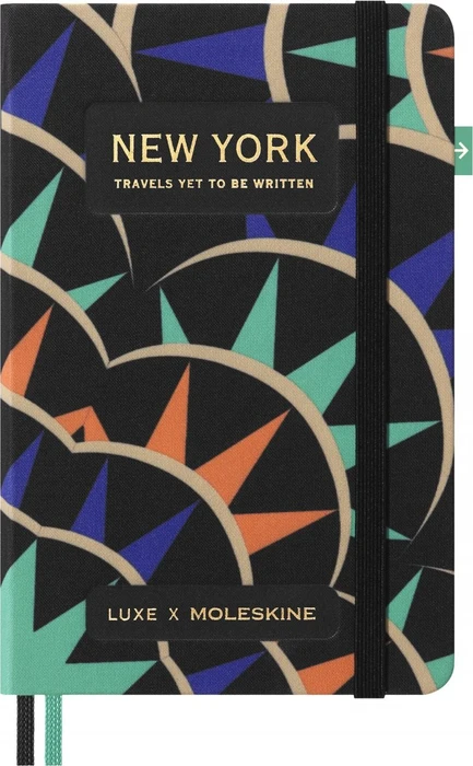 Moleskine Stadt-Notizbuch New York, 90x140mm, liniert, fester Einband Pocket, schwarz, 110 Blatt