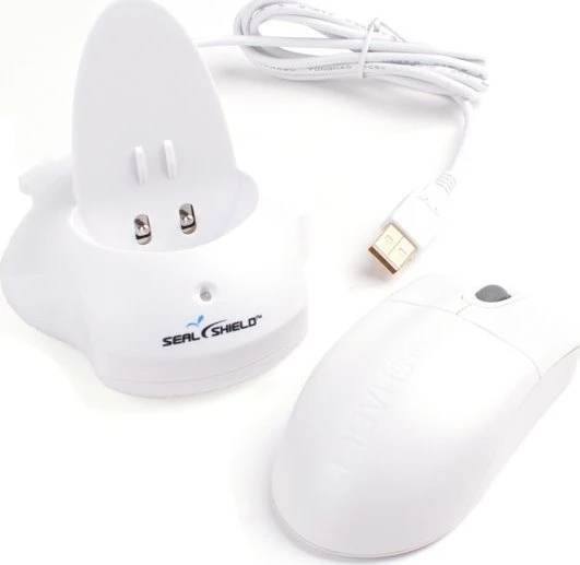 Seal Shield Silver Storm Waterproof Wireless Medical Mouse weiß, AES128 Verschlüsselung, USB