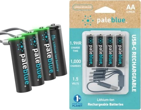 Paleblue Rechargeable Mignon AA 1700mAh, 4er-Pack
