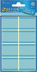 Avery-Zweckform Tiefkühletiketten Sonderformat, 28x36mm, blau, 5 Blatt (40 Etiketten)