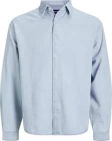 Jack & Jones Loose Fit Jeans Hemd langarm light blue denim (Herren)