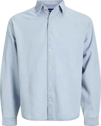 Jack & Jones Loose Fit Jeans Hemd langarm light blue denim (Herren)