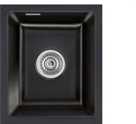 systemceram Mera 32 U Unterbau Becken mittig nero