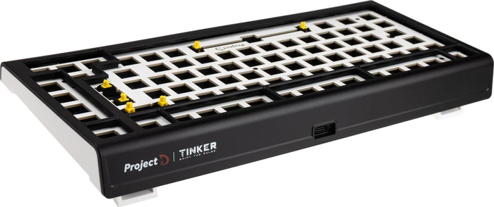Ducky Tinker 75 Barebone Gaming-Tastatur, schwarz/weiß, ISO