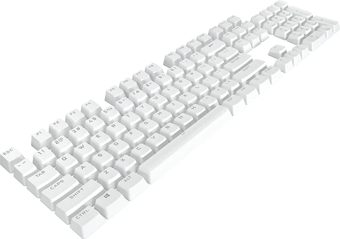 Corsair Pro Keycap Mod Kit, Kunststoff (PBT) Double-Shot, weiß, 105 Tasten, ISO-DE