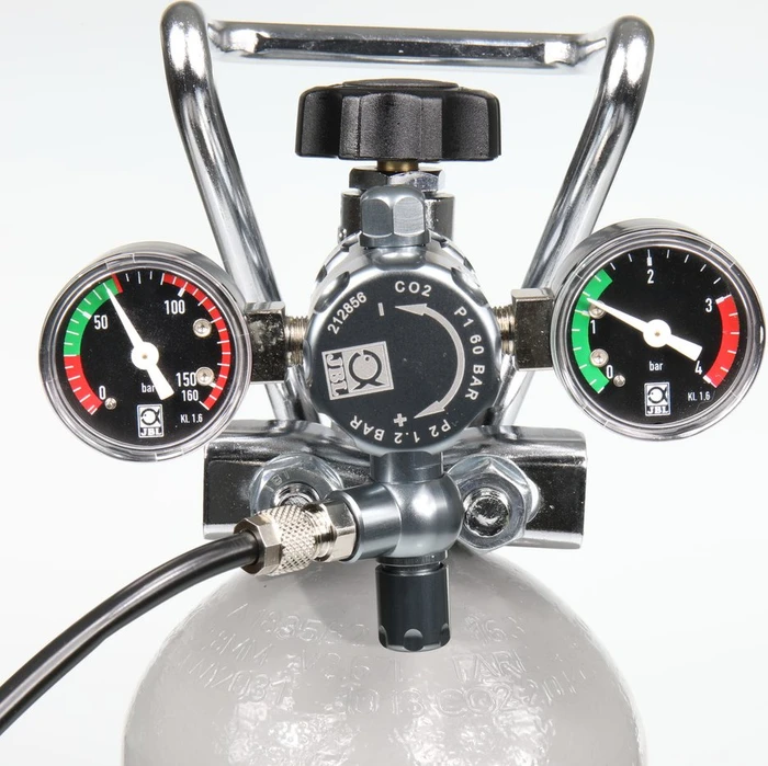 JBL PRO FLORA CO2 Regulator Advanced, Präzisions-Druckminderer für Einweg und Mehrweg CO2 Druckflaschen
