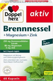 Doppelherz aktiv Brennnessel + Magnesium + Zink Kapseln, 60 Stück