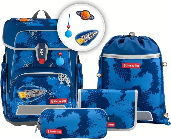 Step by Step Cloud Rocket Novo Schultaschen-Set, 5-tlg.