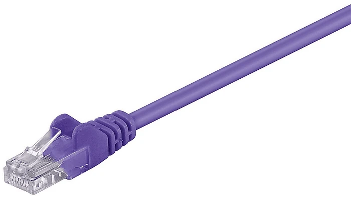 MicroConnect Patchkabel, Cat5e, U/UTP, RJ-45/RJ-45, 1m, violett
