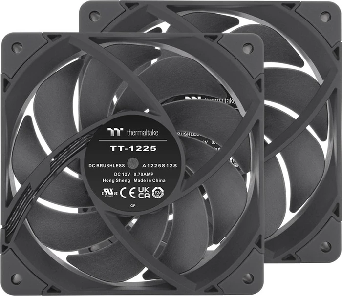 Thermaltake ToughFan 12 Pro High Static Pressure PC Cooling Fan schwarz, 120mm, 2er-Pack