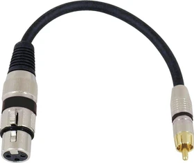 Omnitronic Adapterkabel XLRf/RCAm 0.2m