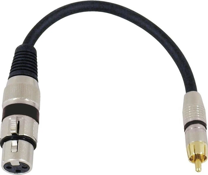 Omnitronic Adapterkabel XLRf/RCAm 0.2m