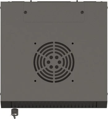 Lanberg WF11 Series 10" Rack Wandschrank 6HE, hängend, Flatpack, Glastür, IP20, RAL 9004, 300mm tief