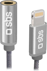 SBS Mobile Adapter Lightning-Stecker - Klinkenbuchse grau