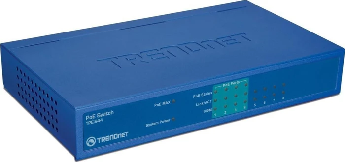 TRENDnet TPE-S Desktop Switch, 8x RJ-45, 30W PoE
