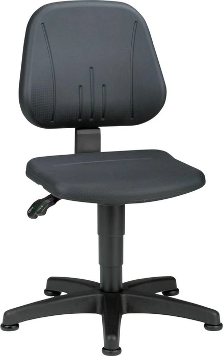 Bimos Unitec 1 Arbeitsdrehstuhl mit Gleiter, Integralschaum, schwarz