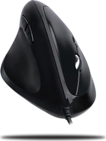 Adesso iMouse E7 Vertical Ergonomic Programmable Mouse schwarz, Linkshänder, USB