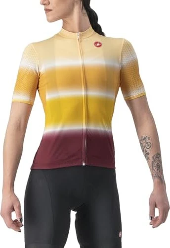 Castelli Dolce Trikot kurzarm sand/bordeaux (Damen)