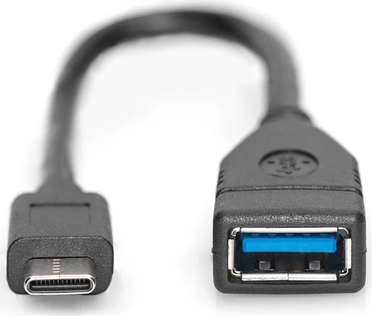 Digitus USB-C [Stecker] / USB-A [Buchse] OTG Adapterkabel, 0.15m