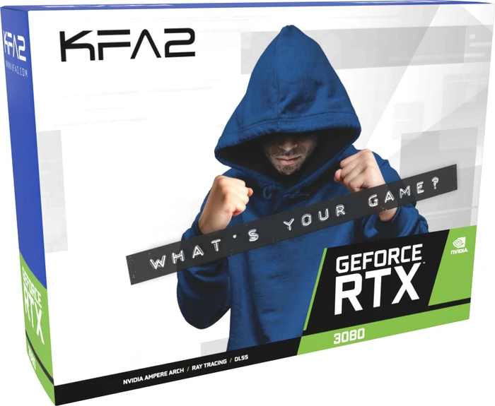 KFA2 GeForce RTX 3080 SG (1-Click OC) LHR, 10GB GDDR6X, HDMI, 3x DP