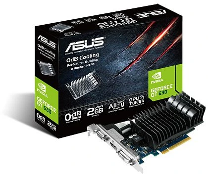 ASUS GeForce GT 630 Silent, GT630-SL-2GD3-L, 2GB DDR3, VGA, DVI, HDMI