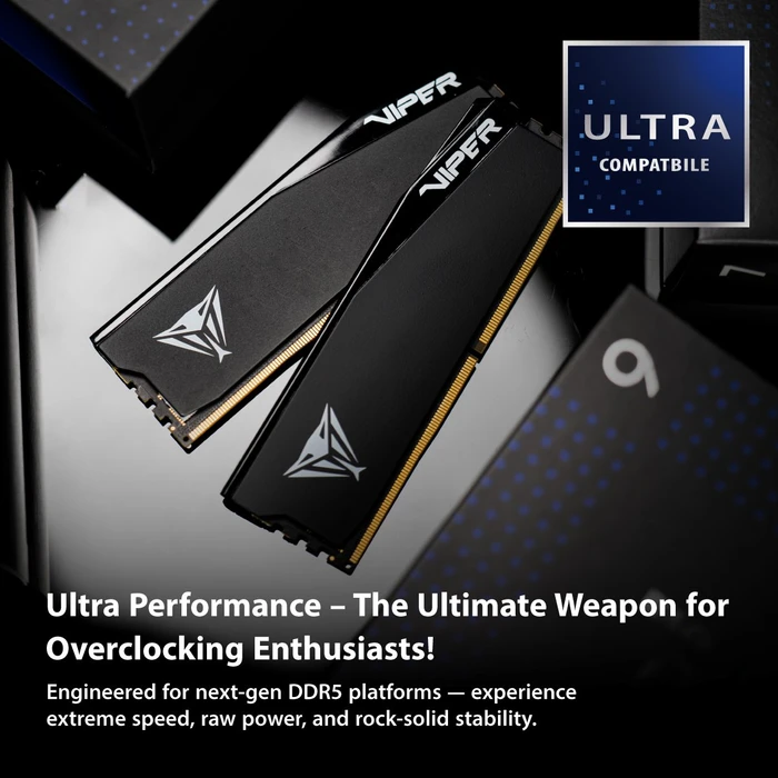 Patriot Viper ELITE 5 RGB ULTRA UDIMM 96GB Kit, DDR5-6400, CL32-39-39-101, retail