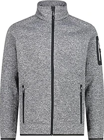 CMP Melange Knit Tech Heavy Fleece Jacke ice/titanio/nero (Herren)