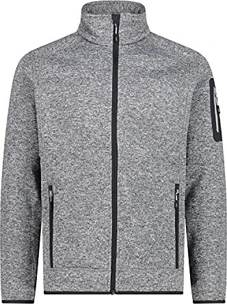 CMP Melange Knit Tech Heavy Fleece Jacke ice/titanio/nero (Herren)