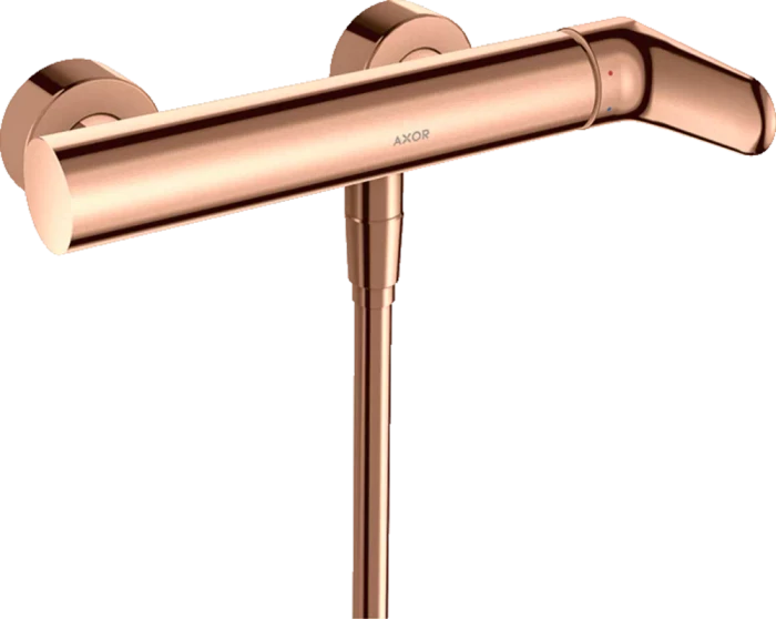 Hansgrohe Axor Citterio M Einhebel-Brausemischer Aufputz polished red gold