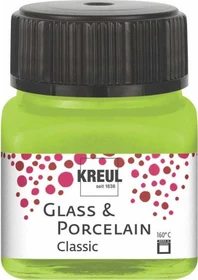 Kreul Glass & Porcelain Classic Malfarbe, maigrün, 20ml