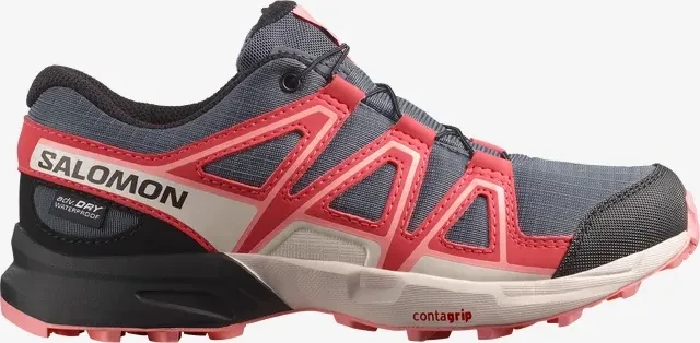 Salomon Speedcross Waterproof grisaille/hushed violet/rouge red (Junior)