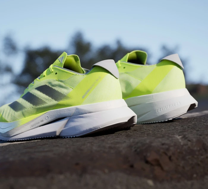 adidas Adizero Boston 12 lucid lemon/core black/silver metallic (Herren)