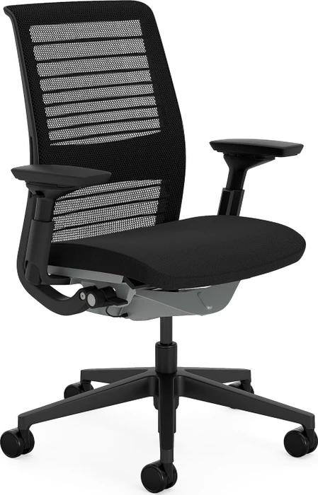 Steelcase Think Bürostuhl mit Armlehnen, schwarz