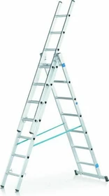 Zarges Skymaster DX 3-tlg. Teleskop-Mehrzweckleiter, 3x 9 Stufen