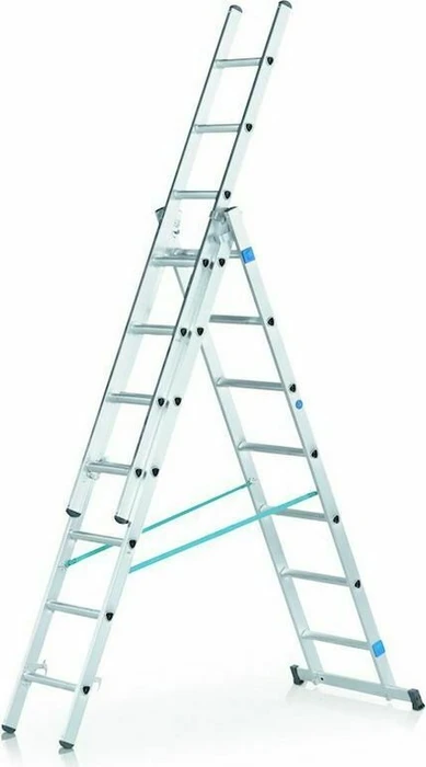 Zarges Skymaster DX 3-tlg. Teleskop-Mehrzweckleiter, 3x 9 Stufen