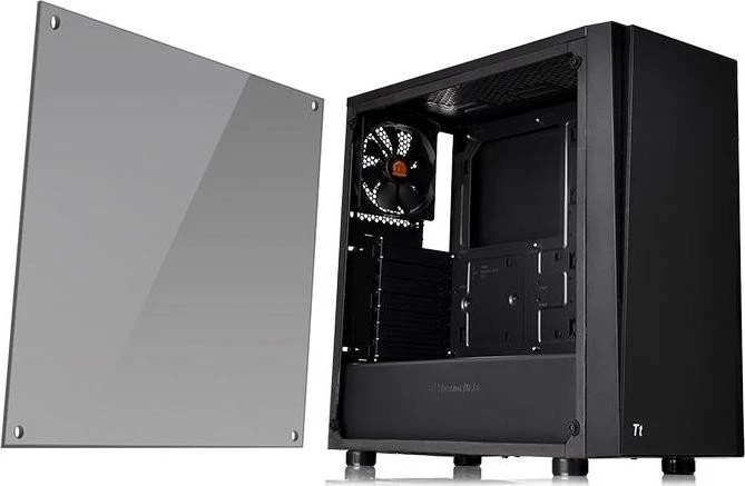 Thermaltake Versa J21 TG, schwarz, Glasfenster