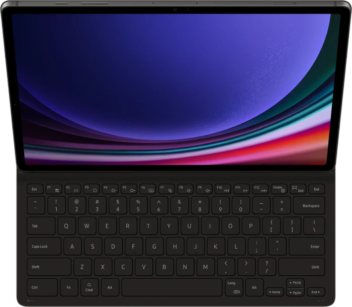 Samsung EF-DX810 Book Cover Keyboard Slim für Galaxy Tab S9+ / S9 FE+ / S10+, schwarz, DE